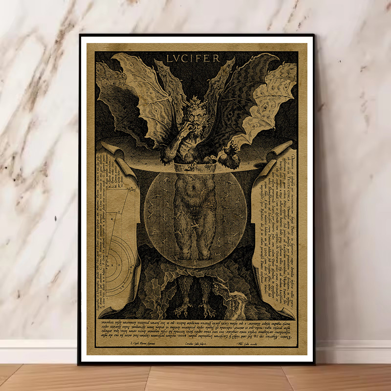 Vintage Cadılar Şeytan Ve Şaba - Star Map Poster incelemesi ve fiyatı