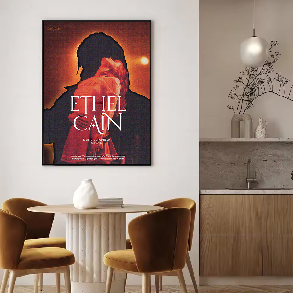 Vintage Şarkıcı E-Ethel Cain M - Star Map Poster incelemesi ve fiyatı